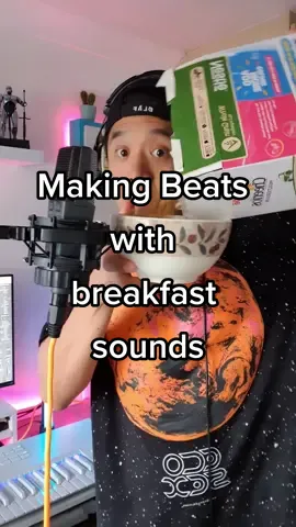 Making Beats with Cereal and breakfast sounds #originalmusic #musicproducer #makingbeats #singer