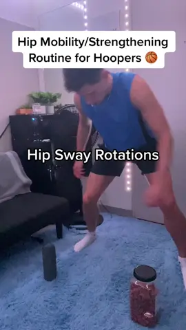 Hip mobility routine for hoopers to dunk! #basketball #NBA #dunk #fyp #ballislife #hoopersoftiktok #motivation 