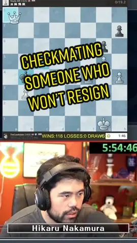 How to checkmate someone who won’t resign.. #chesstok 