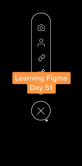 Learning Figma Day 51 ⭕️ menu pop up! #figma #prototype #animation #ui #ux #LearnOnTikTok #figmatips #designer 