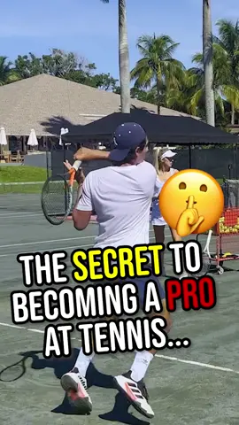 If you want to be a PRO in tennis, all it takes is repetition👏 repetition👏repetition👏…. #tennis #tenniscoach #motivation 