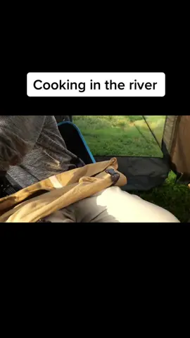 Cooking by the river #camp #camping #campinglife #Outdoors #outdoorlife #outdoorcooking #asmr #tiktok #fyp #thailand #thai #bangkok #all 