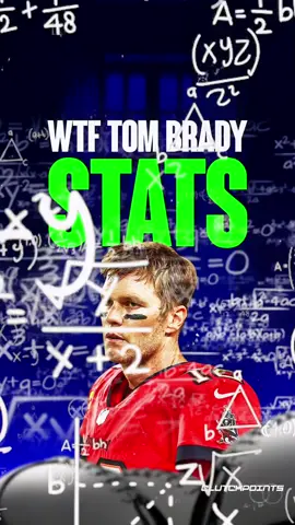 WTF Tom Brady Stats 🤯🔥 #nfl #football #tombrady #clutchpoints 