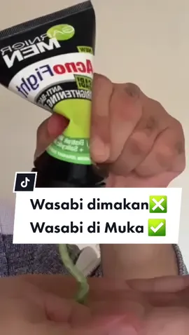 Wasabi yang lo tau itu bukan cuma untuk di konsumsi, Men! Eits, tapi yang udah di olah jadi Garnier Acno Fight Brightening Foam ya! #GarnierMenID