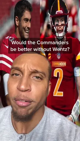 Who would you rather have? #fyp #carsonwentz #jimmygaroppolo #commanders #debate #football #nfl 