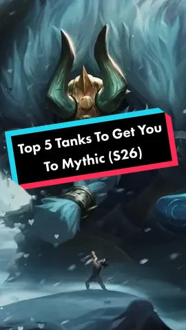 Top 5 Tanks To Get You To Mythic (S26)  Pro Tips Always Pick Your Tank As Last Pick #fyp  #WhatToPlay  #MobileLegends  #MLBB 
