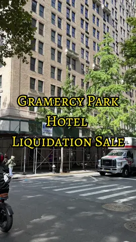 Huge liquidation sale going on right now at the legendary Gramercy Park Hotel in NYC. #gramercypark #gramercyparkhotel #liquidationsale #liquidationtiktok #antiques #furniture 