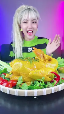 Tóc Vàng ăn Gà Ủ Muối nhà Châu Ngọc Thảo #GaUMuoi #mukbang #review #amthuc #anuong #anuongbatchap #ancungtiktok #tocvanghoe #xuhuong 