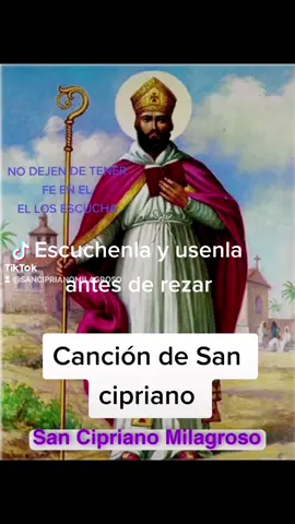 Cancion a San Cipriano  Gracias San Cipriano por estar trabajando en mi favor  Recuerden cuando más oscura es ls nocje es porque el sol ya va a salir ❤️  #sancipriano #amor❤️ #ayuda #cipriano #amor #dios #ex #regreso #oracion #fe #sancipriano 