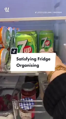 How organised is your fridge? (@lifestylebylanny / @arkbykomi) #restock #fridgeorganization #fridgerestock #fridgegoals #satisfying #asmr 