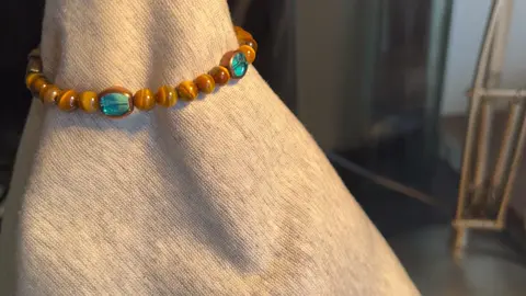 Tiger eye bracelet I just made #tigereye #handmade #bracelet 
