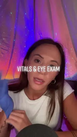👀 🏥 #asmr #asmrroleplay #asmrsounds #asmreyeexam #asmrmedical 