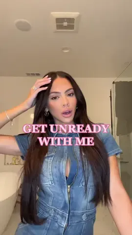 Get unready with me 💗 #skincareroutine #getunreadywithme #nightimeroutine