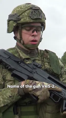 2LT Jakov Jankovic, Croatian Mechanised Guards Brigade, shows us the VHS-2 assault rifle. #Croatian #Rifle #Weapons #JointExericse 
