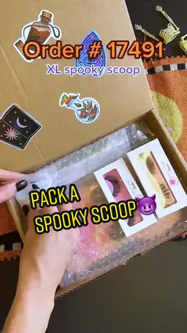 Replying to @jenam90 😈👻 whose order is next?? #spookyscoop #spookyscoops #scoops #mysteryscoop #mysteryscoops #halloweenorder #halloweenorders #halloweenmakeup #halloweenscoops #halloweenscoop #spookymakeup #packanorderwithme #packanorder #halloweenlook 