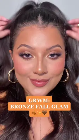 let’s pretend like it’s fall in florida with this glam 🍂✨🤎  using @Patrick Ta Beauty major dimension palette #fyp #makeuptutorial #foryoupage #fallmakeup 