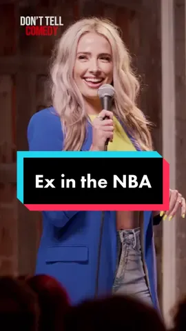 “Ex in the NBA” 🎤: @brittany schmitt | #donttellcomedy #brittanyschmitt #standup #comedy #fyp #NBA #datingstorytime #exboyfriend #bornagainchristian 