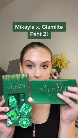 @mikaylanogueira x @glamlite #review #mikaylanogueira #mikaylaxglamlitepahttwo #glamlitecosmetics #makeupreview 