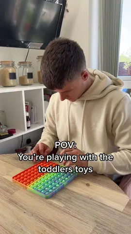 Anyone else ever have a lot of fun with the toddlers toys 🤣 #fyp #foryou #foryoupage #family 