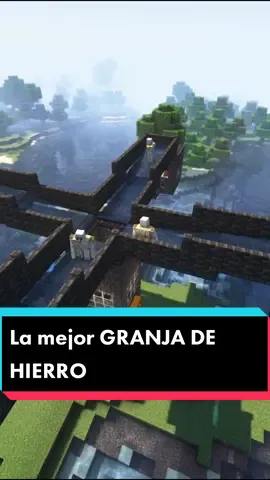 Hoy: ¡LA MEJOR GRANJA DE HIERRO! #parati #Minecraft #videogames #foryou #clickbyte 