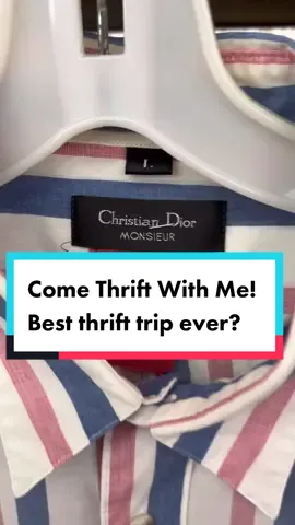 Come thrift with me! Insane vintage, y2k and designer thrift haul 🥹 should I have gotten the Louis Vuitton dup3?  #comethriftwithme #designerthrift #y2kfashion #christiandior #thrifttok #thriftedthis #thrifthaul #y2kaesthetic #depopseller 