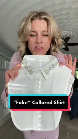 How to style a faux collared shirt under a crewneck sweatshirt! #OOTD #millenialsoftiktok #crewnecks #amazonfinds 