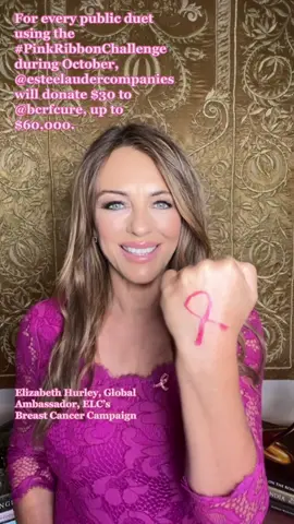 Show us your Pink Ribbon! Join our #PinkRibbonChallenge during October and help fund lifesaving research through @bcrfcure. #TimeToEndBreastCancer 