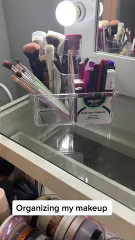 Makeup Organization!! #andGO #organization #organizingtiktok #organize #makeup #CleanTok #tatchapartner @Glow Recipe @Tatcha @olaplex @the OUAI 