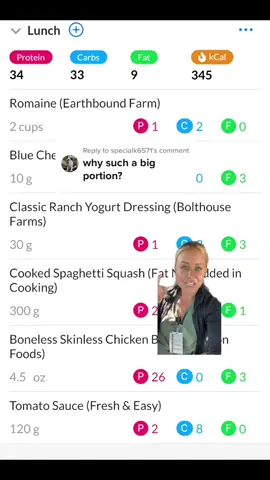 Replying to @specialk6571 #greenscreen volume eating is the secret to feeling full and happy in a calorie deficit. App is @macrosfirst #Foodie #foodtiktok #LearnOnTikTok #macrotracking #lunch #nurse 
