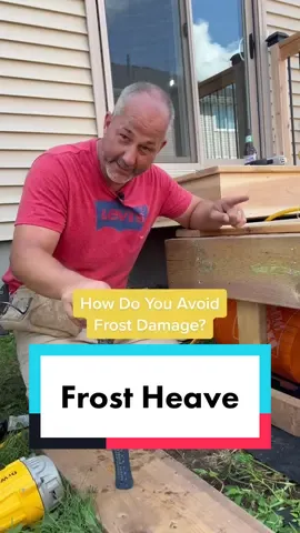 Frost damage tip! You’ll want to use this tip when building a deck and wanting to avoid frost damage ❄️ • • • • • #homerenovisondiy #contractorlife #doityourself #renovation #renovateyourhome #diyhomeimprovement #frameconstruction #mybhghome #myhgtv #currentdesignsituation #ourweeklydesigncrush #showthatinspo #myhometrend #heyhomehey #designsponge #deckdesign #deckframing #diydeck #deckbuilding #constructionlife #contractorsofinstagram 