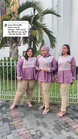 Replying to @ekasumantri tergantung outfitnya ya bebbb jadi slimlook gt😍🥰 #fypシ #masukberanda #bigsizefashion #viral #cewekue #cewemamba #haribatiknasional #batikjumbo 