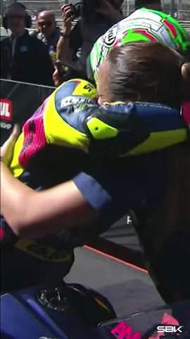 Victory over the line 🏁 Her maiden win in #WorldSSP300 🤩 First female victory on the world stage in a solo class 💪 The Portuguese Round back in 2️⃣0️⃣1️⃣7️⃣ was all about writing history for Ana Carrasco 💥 #PRTWorldSBK 🇵🇹 #Motorcycle #Motorsport #Racing