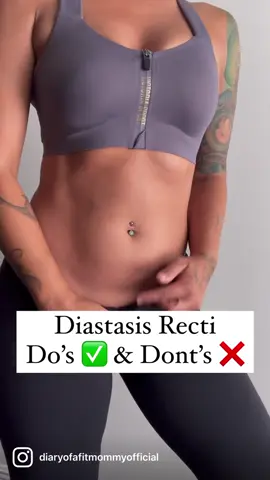 Diastasis Recti Do’s & Dont’s 💖 Here are some moves to avoid and some good substitutions to do instead! If you have an abdominal gap and would love to fix it, head to the link inside my bio to grab my Diastasis Recti home workout guide to get started!