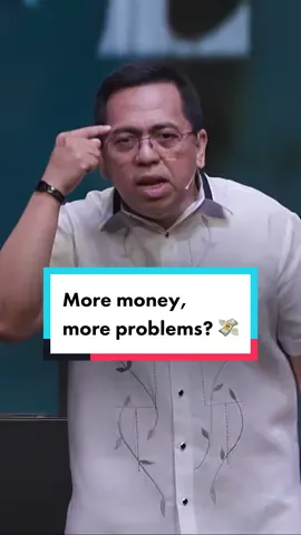 Pera ba ang iyong seguridad? 💰 Kung ang ating seguridad ay nasa Diyos at hindi sa pera, tayo ay mamumuhay ng walang paghahambing at pag-aalala. 💯 #PastorBongSaquing #CCF #CCFmain #godlyfinances 