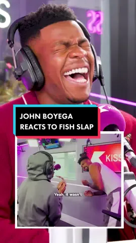 @johnboyega reacts to @realperrikiely slapping @jordanbanjo with a FISH 🐟 Plus he gives the lads a new forfeit for next week… 😈 #k#kissbreakfastkissfm #fyp #foryou #johnboyega 