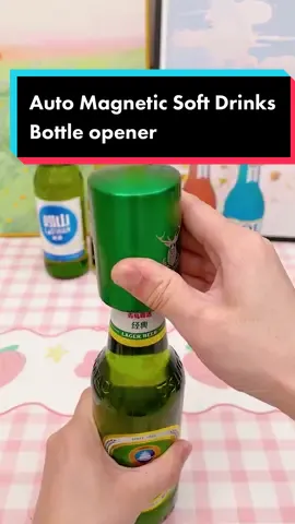 Auto Magnetic Soft Drinks Bottle opener #bottleopener #tiktokshopbudol #foryoupage #fyp 