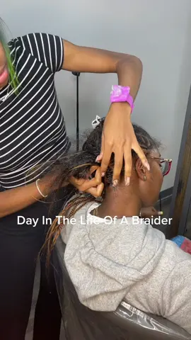 Day In the Life of a Braider, i felt so sh*tty today but pulled through #fyp #nycbraider #brooklynbraider #brooklynknotless #brooklynbraidedponytail #braidedponytail