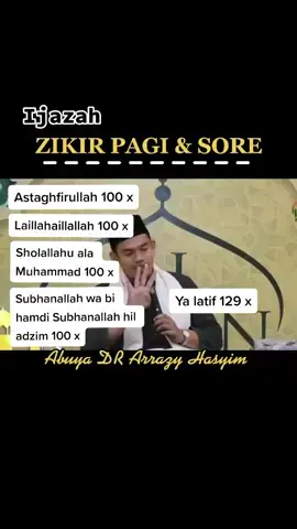 yuk dzikir bersama #buyaarazyhasyim #ceramahbuyaarazy #buyaarazyhasyim #arrazyhasyim #fyp #tiktokfyp #tiktokfypシ #viral #dzikirpenenanghati #dzikir #dzikirpagisore #nasehatislami #nasehat #dakwah #dakwah_islam #flks 