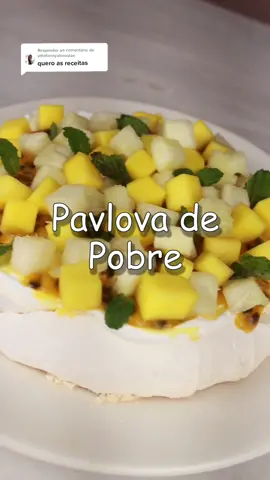 Respondendo a @sthefannyalmeidan Pavlova de Pobre! #pavlova #ricovspobre #receita 