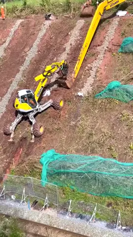 All terrain spider excavator for construction on hillside#mechanical