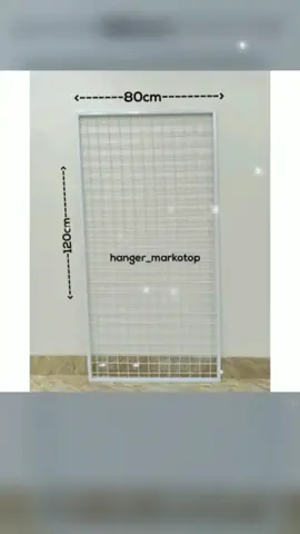 Ram Jaring Gantungan Aksesoris 80x120cm Bingkai coating putih 