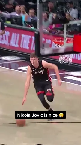 Our Serbian rook looking good in his Heat jersey 🇷🇸 @Nikola Jović #basketball #europe #miamiheat #serbia #fyp #viral 