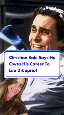 #ChristianBale says he owes his career to #LeonardoDiCaprio! #AmsterdamMovie #Movie #Batman #greenscreen 