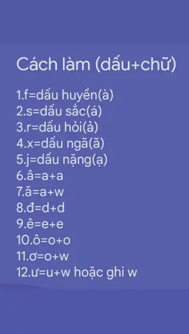 Cách làm(dấu+chữ) cho những bạn chưa biết đánh dấu và chữ