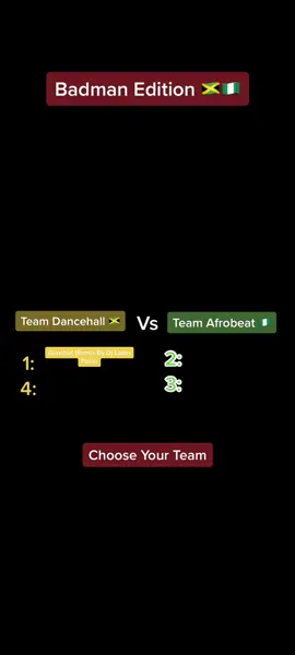 Dancehall 🇯🇲 Vs Afrobeat 🇳🇬 Badman Edition ! Choose Your Team ! #dancehall #🇯🇲 #jamaica #afrobeats #naija #🇳🇬 #djlalan #comefromparis 