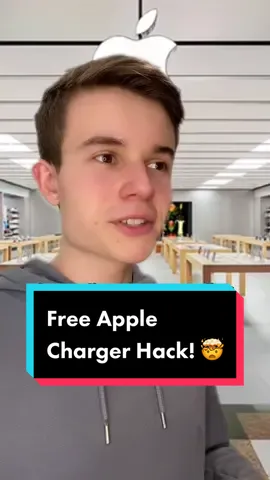 Free apple charger hack! 🤯 #apple #charger #savemoney #moneytok 