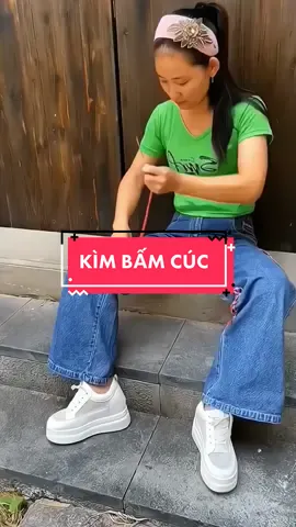 Kìm bấm cúc tiện lợi, máy bấm cúc xuyên qua được các chất vải vừa phải #kimbamcuc #kimbamcucdanang #đồgiadụng #xuhuong #FlexEveryAngle 