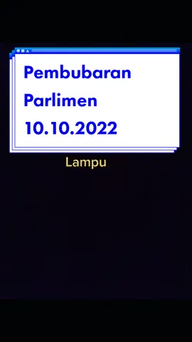 Korang bukak tv tak tadi? Benda dah viral.. Pembubaran Parlimen Malaysia 10.10.2022. Moga yg baik2 sahaja buat negara kita 🙏 #pembubaranparlimen #malaysia #pengumumanpm #pilihanraya #bendadahviral #beritaterkini 