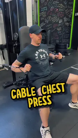✅I find a slight decline versus a completely vertical bench to be more comfortable. You can adjust the cables to accommodate the bench position.  ✅ Cable angle - Perpendicular to torso for sternal pecs - Angled upward for Clavicular - Angled downward for costal  ✅ Make sure the pulleys aren’t directly behind you, but behind and to the side. This allows for tension to be placed on muscle in shortened position.   #cablechestpress #exerciselibrary #exercisetutorial #hypertrophytraining #practicaltrainingtips 