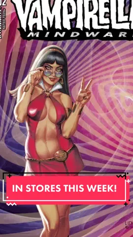 VAMPIRELLA MINDWARP returns this week! What did you think of the first issue? Things are going to really ramp up in this one, now that Vampi and her new friend find their minds back in the 1970s! #vampirella #vampirellacomics #comics #comicbooks #vampires #vampirecomic #comictok #fyp 